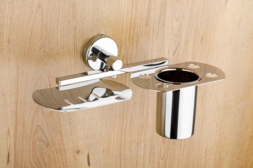 Lotus LC-208 Soap Dish with Tumbler Holder Bathroom Accessory for Home, Hotel and Apartment Washrooms, Elegant Combo Holder for Organized Everyday Use, Decor and Value